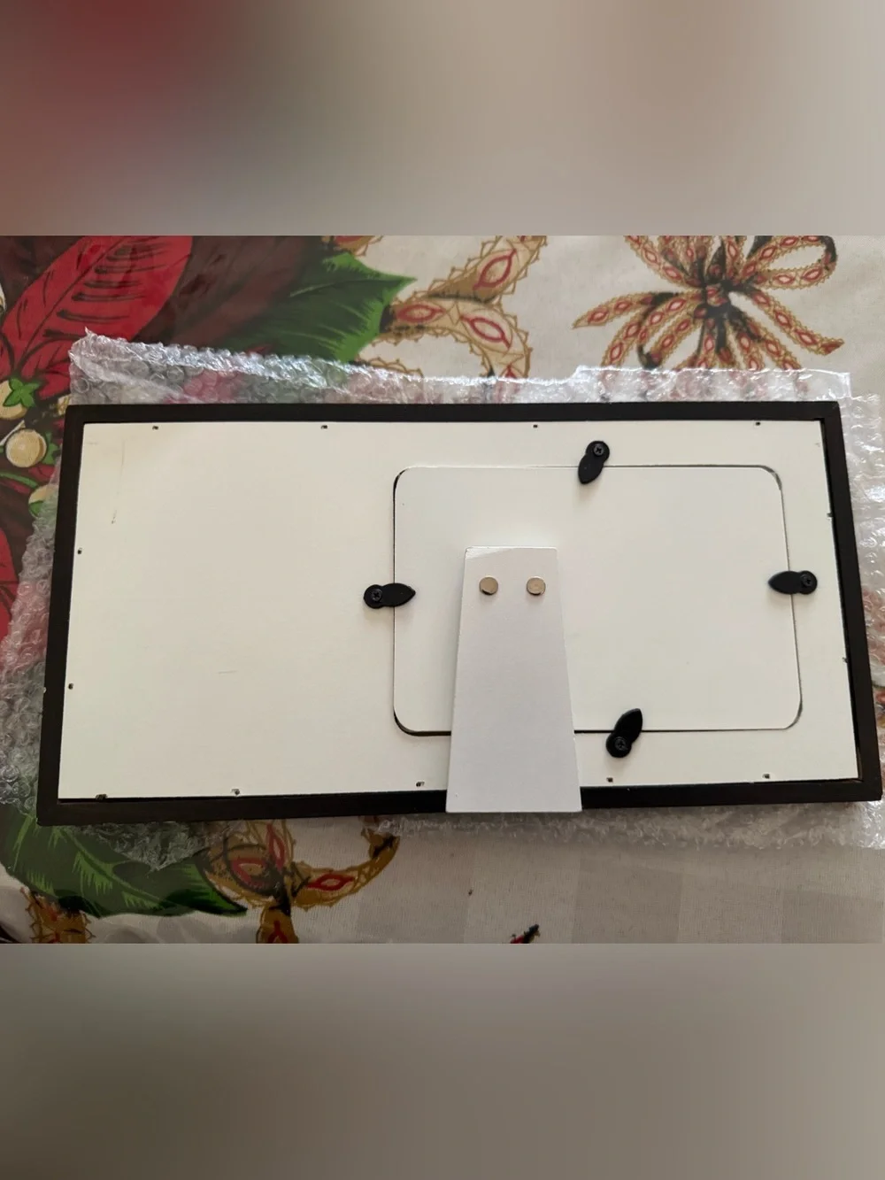 Dog Photo Frame - White/Brown 